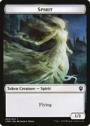 Copy (013) // Spirit Double-Sided Token [Commander Legends Tokens] Magic: The Gathering