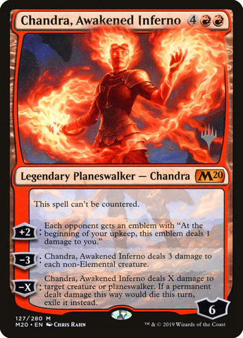 Chandra, Awakened Inferno (Promo Pack) [Core Set 2020 Promos] Magic: The Gathering