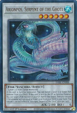 Arionpos, Serpent of the Ghoti [DABL-EN088] Ultra Rare Yu-Gi-Oh!
