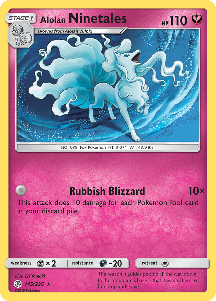 Alolan Ninetales (145/236) [Sun & Moon: Cosmic Eclipse] Pokémon