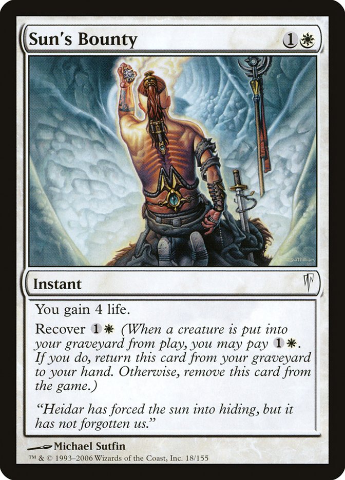 Sun's Bounty [Coldsnap] Magic: The Gathering