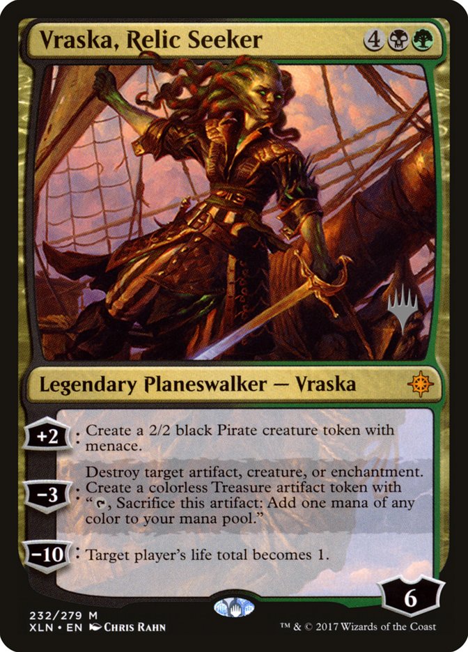 Vraska, Relic Seeker (Promo Pack) [Ixalan Promos] Magic: The Gathering
