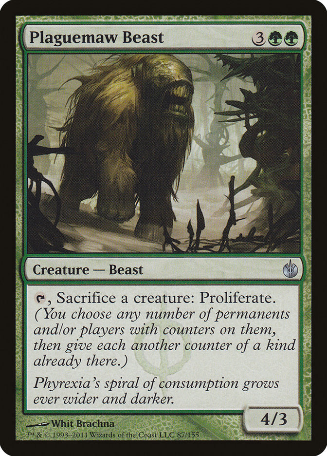 Plaguemaw Beast [Mirrodin Besieged] Magic: The Gathering