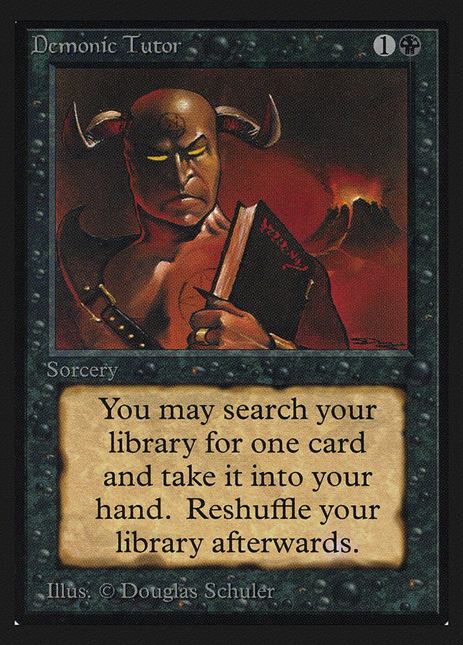 Demonic Tutor [Collectors' Edition] Magic: The Gathering