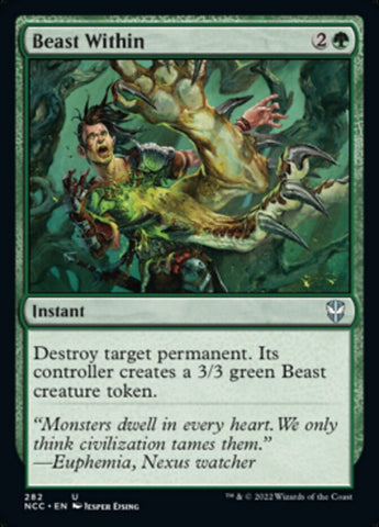 Beast Within [Streets of New Capenna Commander] Magic: The Gathering