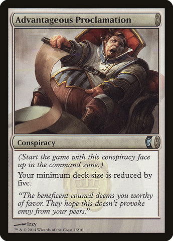 Advantageous Proclamation [Conspiracy] Magic: The Gathering