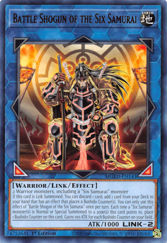 Battle Shogun of the Six Samurai [MGED-EN143] Rare Yu-Gi-Oh!