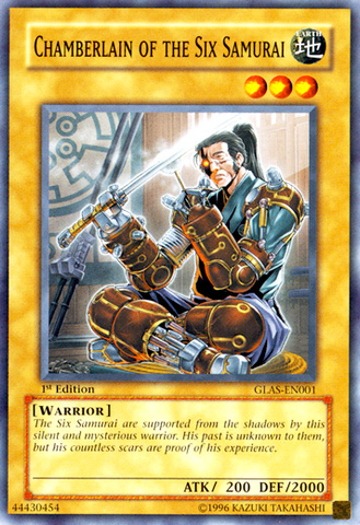 Chamberlain of the Six Samurai [GLAS-EN001] Common Yu-Gi-Oh!