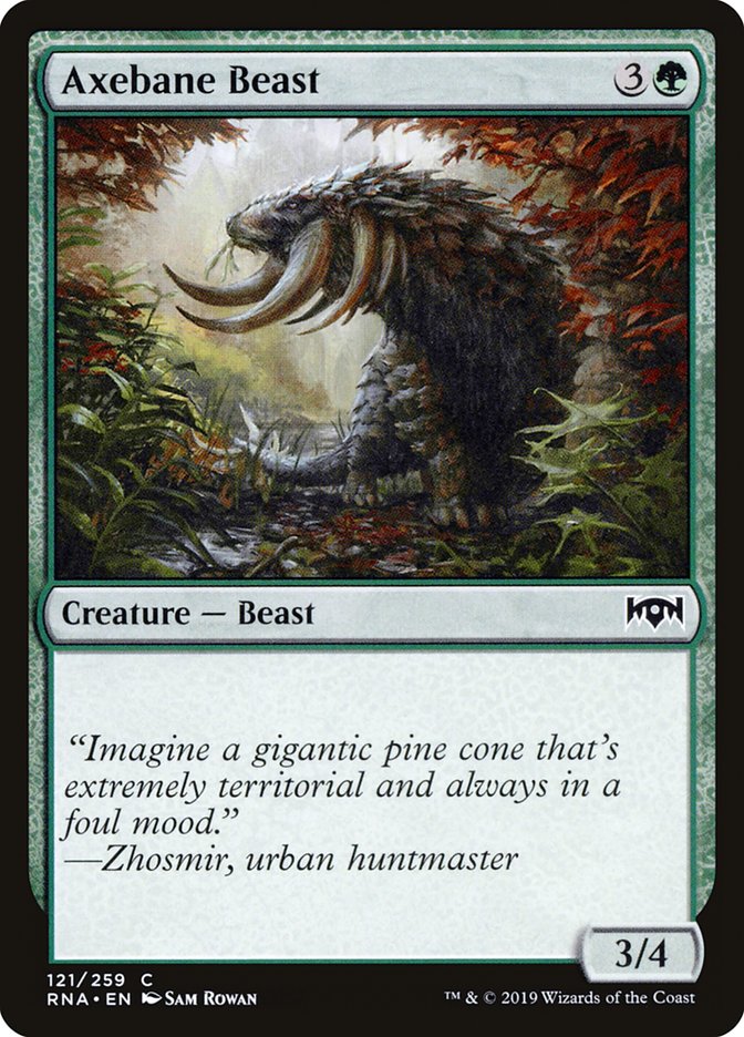 Axebane Beast [Ravnica Allegiance] Magic: The Gathering
