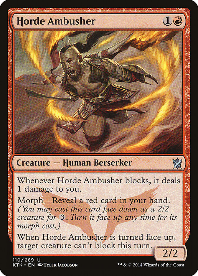 Horde Ambusher [Khans of Tarkir] Magic: The Gathering
