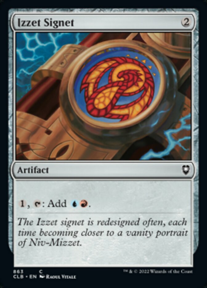 Izzet Signet [Commander Legends: Battle for Baldur's Gate] Magic: The Gathering