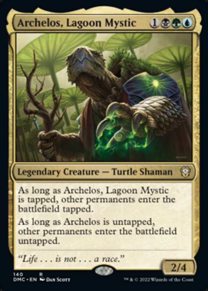 Archelos, Lagoon Mystic [Dominaria United Commander] Magic: The Gathering