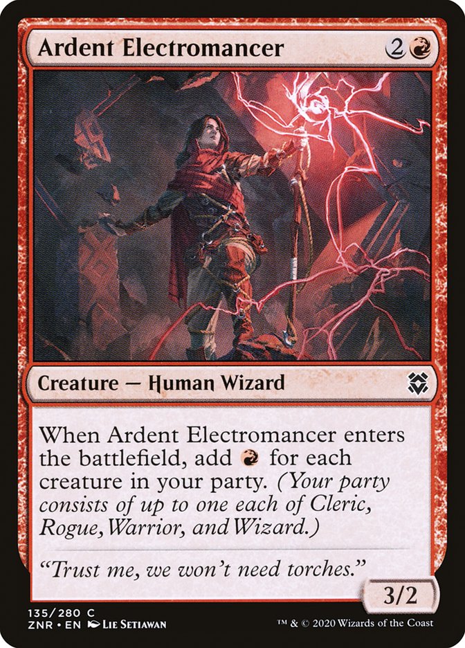 Ardent Electromancer [Zendikar Rising] Magic: The Gathering