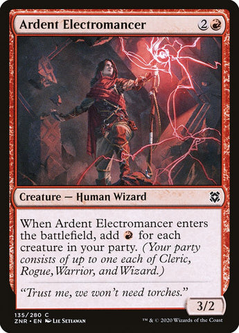 Ardent Electromancer [Zendikar Rising] Magic: The Gathering