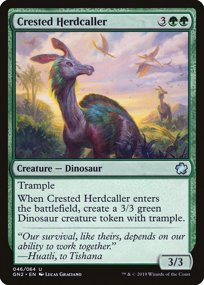 Crested Herdcaller [Game Night 2019] Magic: The Gathering