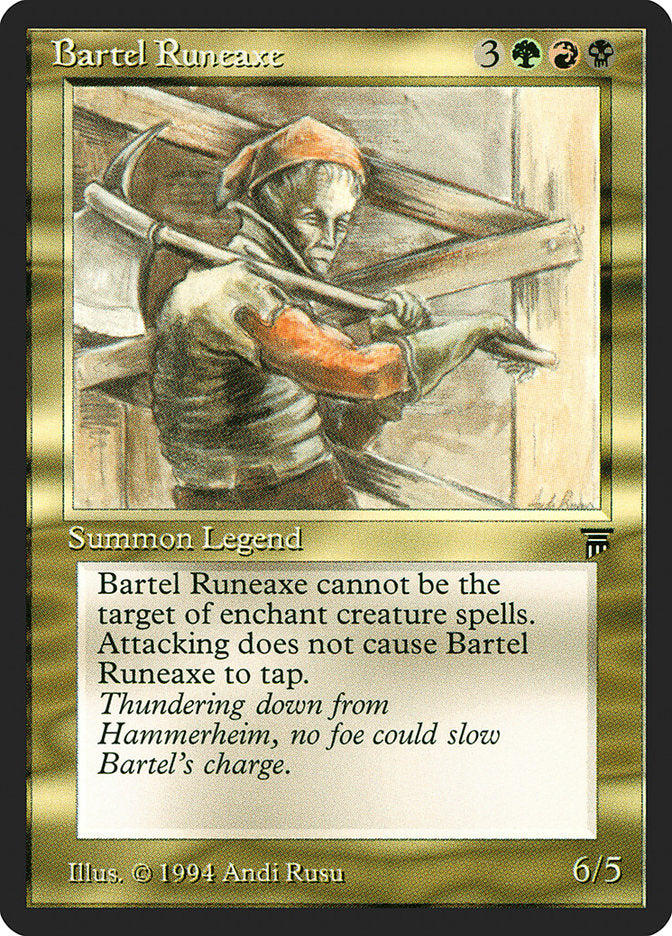 Bartel Runeaxe [Legends] Magic: The Gathering