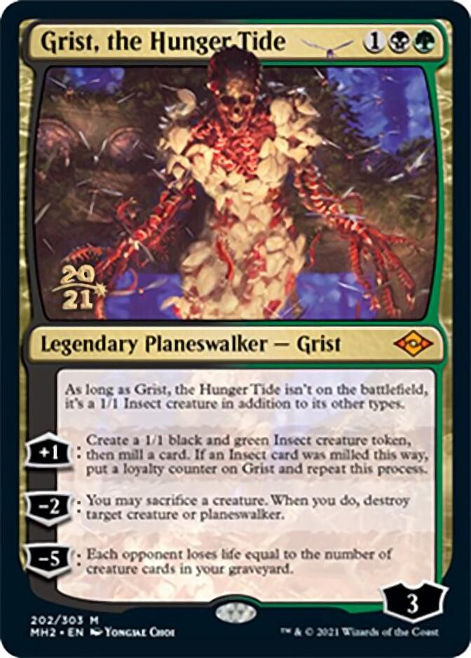 Grist, the Hunger Tide [Modern Horizons 2 Prerelease Promos] Magic: The Gathering