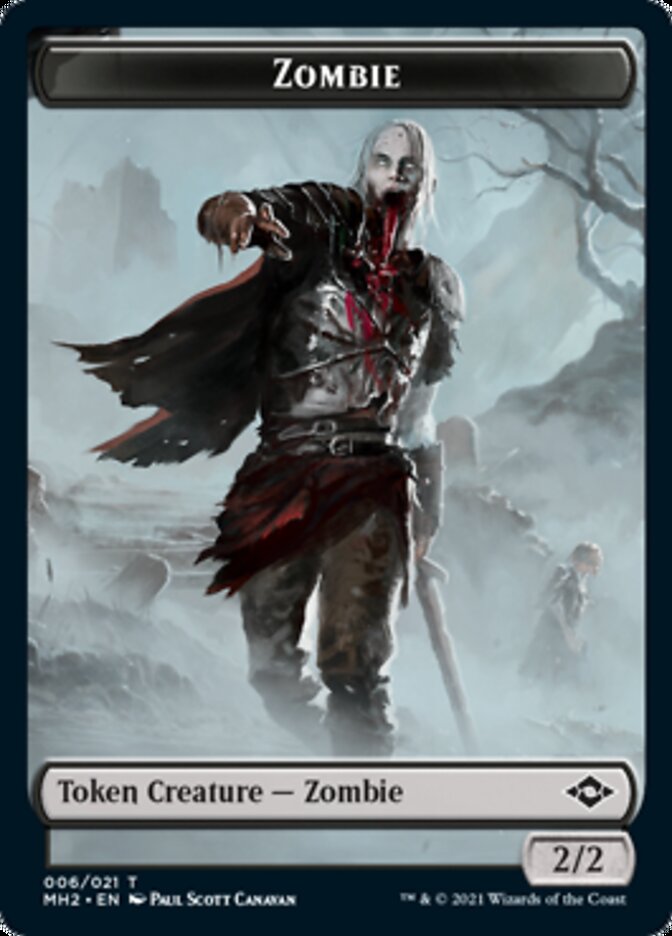 Zombie Token [Modern Horizons 2 Tokens] Magic: The Gathering