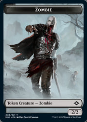 Treasure (21) // Zombie Double-Sided Token [Modern Horizons 2 Tokens] Magic: The Gathering
