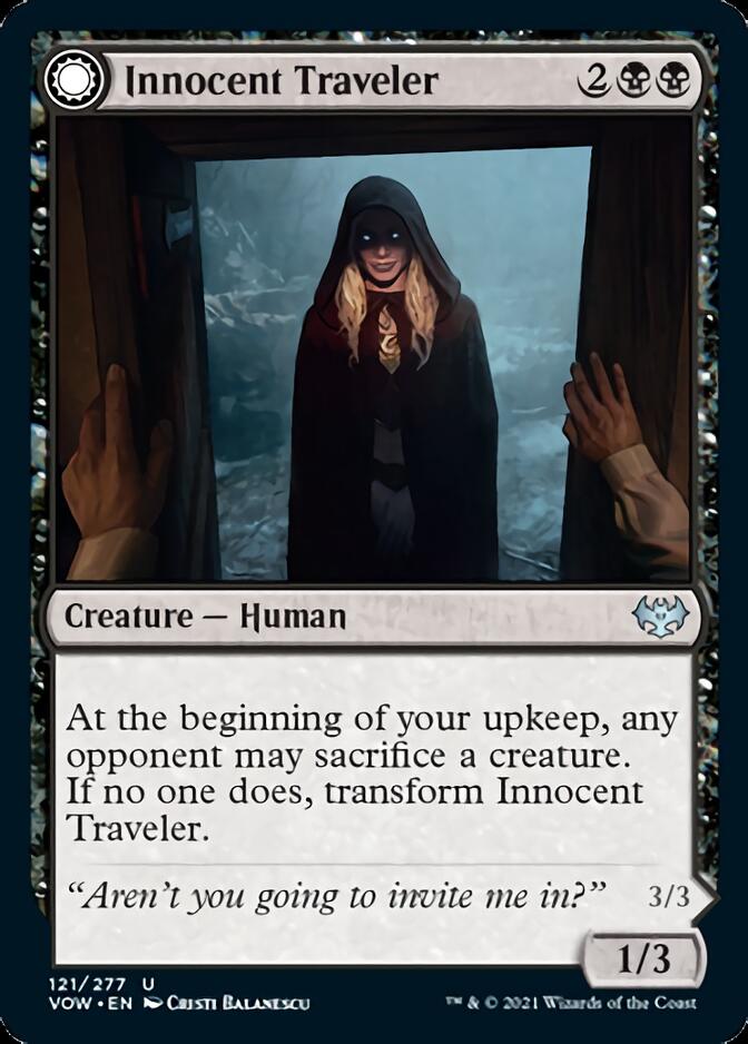Innocent Traveler // Malicious Invader [Innistrad: Crimson Vow] Magic: The Gathering