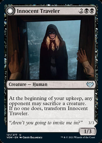 Innocent Traveler // Malicious Invader [Innistrad: Crimson Vow] Magic: The Gathering