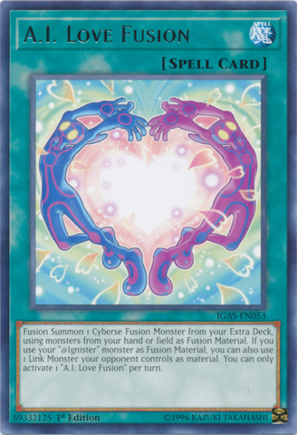 A.I. Love Fusion [IGAS-EN053] Rare Yu-Gi-Oh!