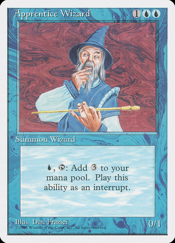 Apprentice Wizard [Fourth Edition] Magic: The Gathering