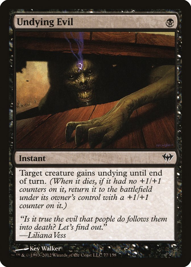 Undying Evil [Dark Ascension] Magic: The Gathering