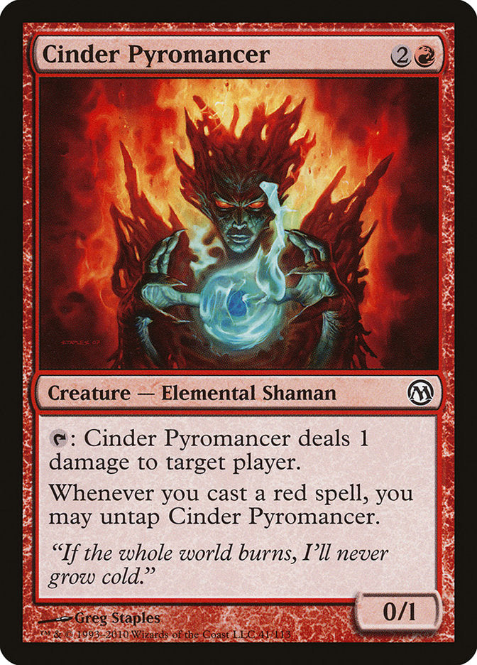 Cinder Pyromancer [Duels of the Planeswalkers] Magic: The Gathering
