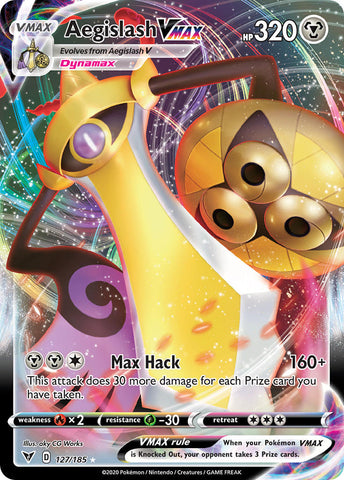 Aegislash VMAX (127/185) [Sword & Shield: Vivid Voltage] Pokémon