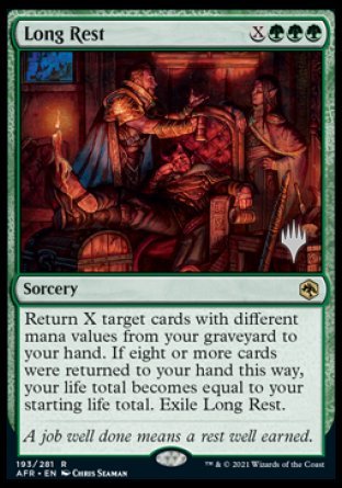 Long Rest (Promo Pack) [Dungeons & Dragons: Adventures in the Forgotten Realms Promos] Magic: The Gathering