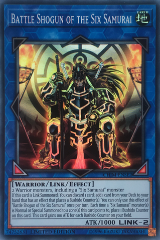 Battle Shogun of the Six Samurai [CHIM-ENSE2] Super Rare Yu-Gi-Oh!