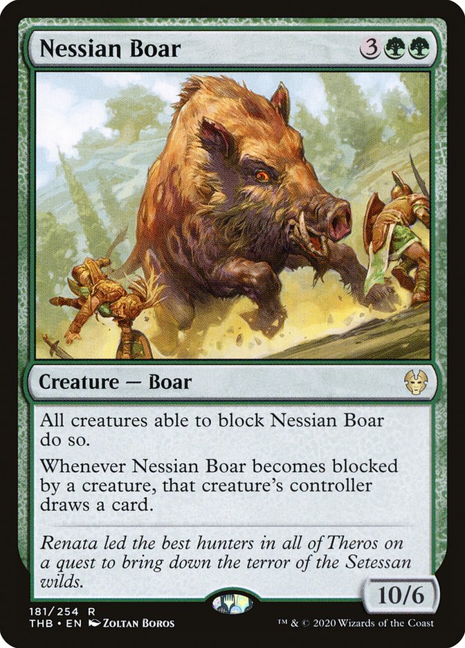 Nessian Boar [Theros Beyond Death] Magic: The Gathering