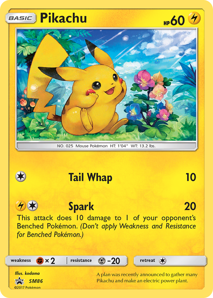 Pikachu (SM86) [Sun & Moon: Black Star Promos] Pokémon