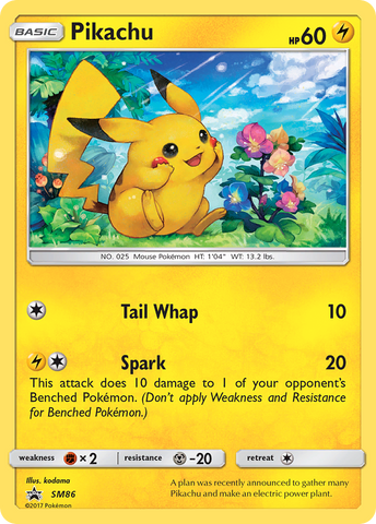 Pikachu (SM86) [Sun & Moon: Black Star Promos] Pokémon