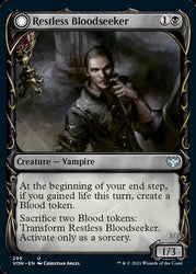 Restless Bloodseeker // Bloodsoaked Reveler (Showcase Fang Frame) [Innistrad: Crimson Vow] Magic: The Gathering