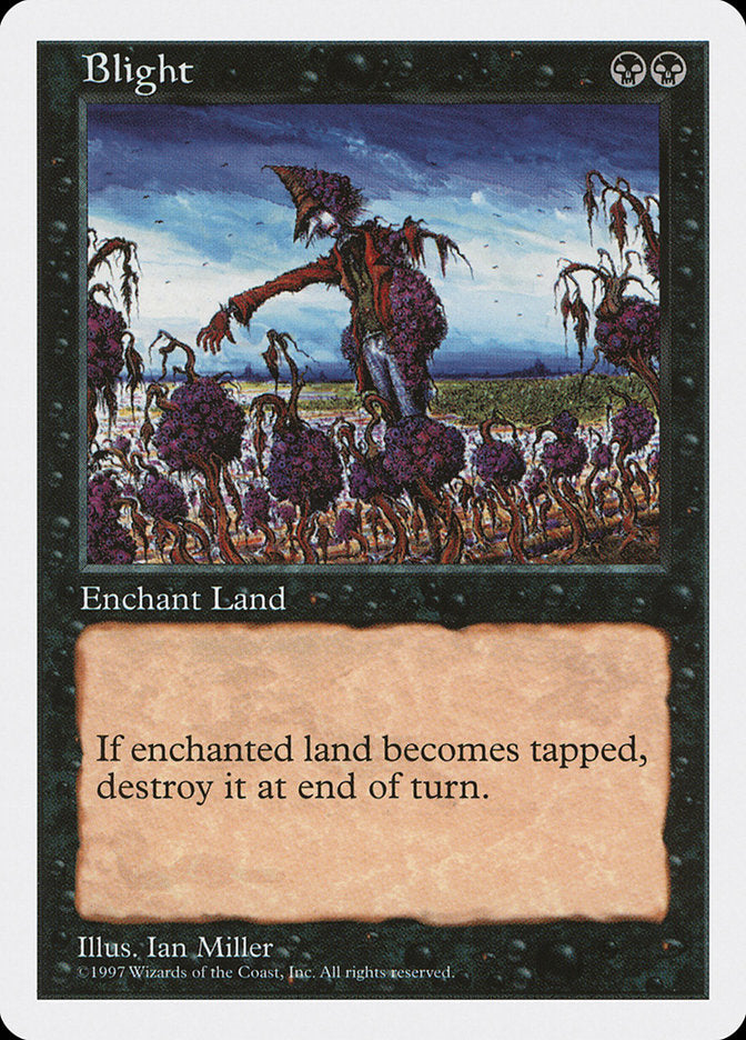 Blight [Fifth Edition] Magic: The Gathering