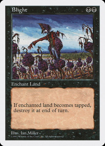 Blight [Fifth Edition] Magic: The Gathering