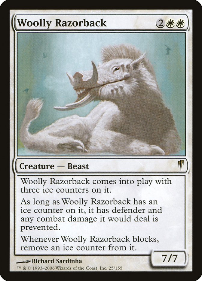 Woolly Razorback [Coldsnap] Magic: The Gathering