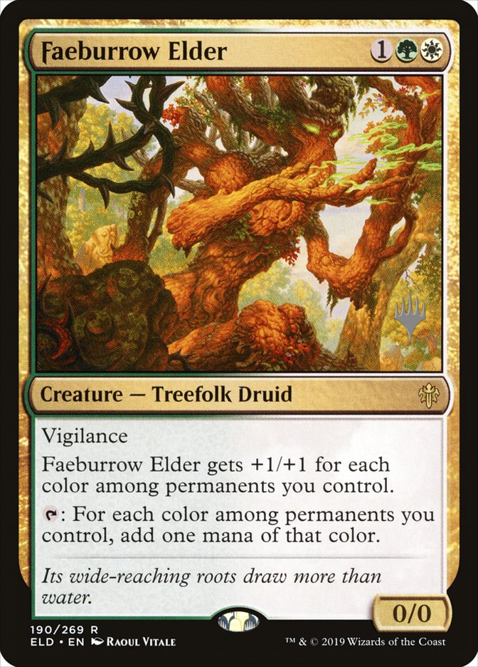 Faeburrow Elder (Promo Pack) [Throne of Eldraine Promos] Magic: The Gathering