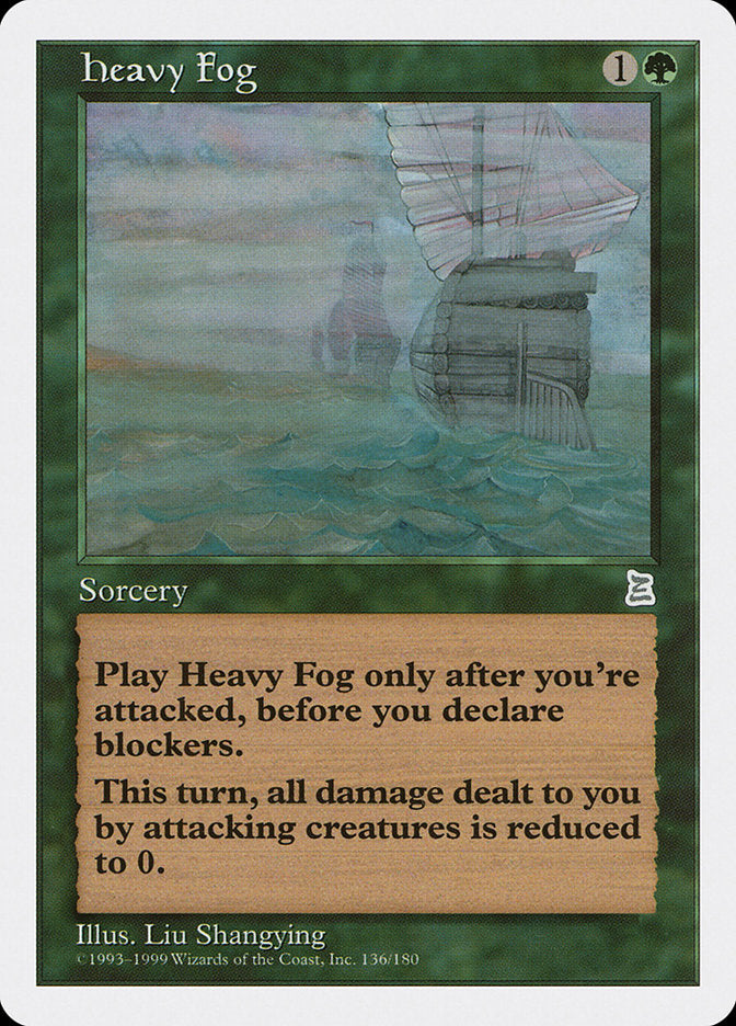 Heavy Fog [Portal Three Kingdoms] Magic: The Gathering