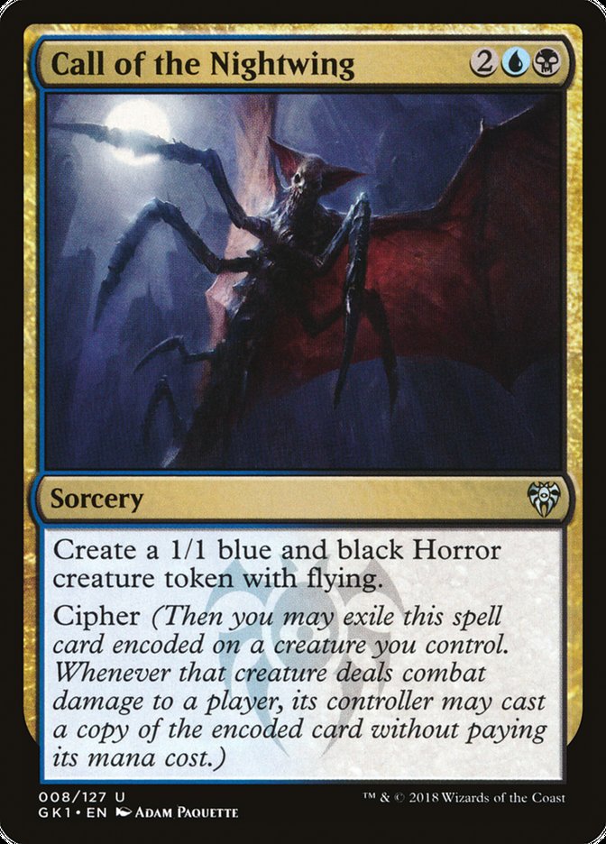 Call of the Nightwing [Guilds of Ravnica Guild Kit] Magic: The Gathering