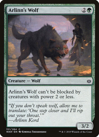 Arlinn's Wolf [War of the Spark] Magic: The Gathering