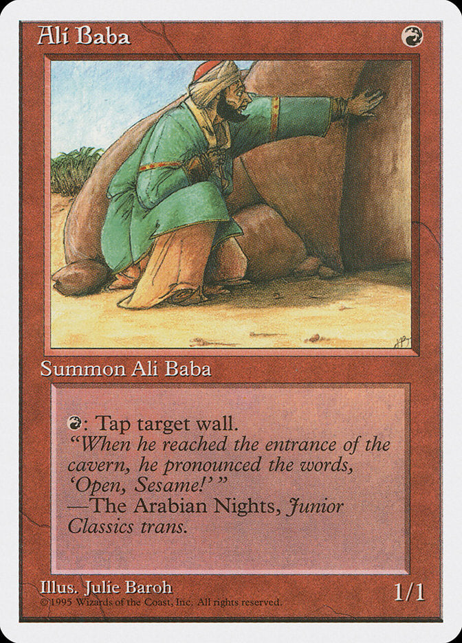 Ali Baba [Fourth Edition] Magic: The Gathering