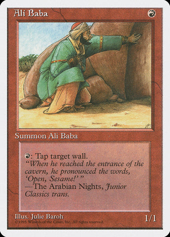 Ali Baba [Fourth Edition] Magic: The Gathering