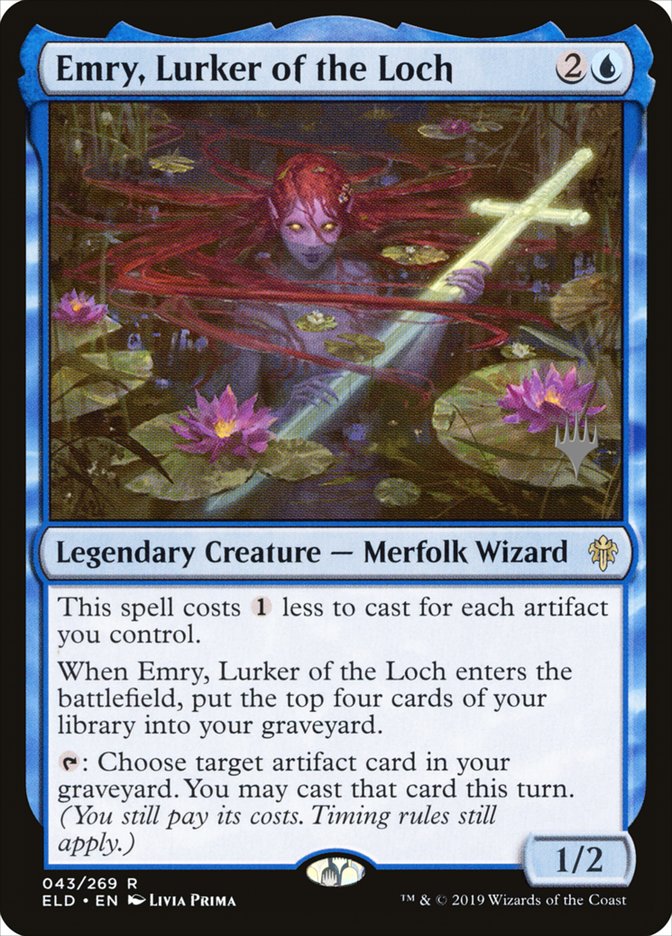 Emry, Lurker of the Loch (Promo Pack) [Throne of Eldraine Promos] Magic: The Gathering