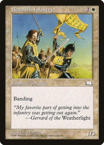 Benalish Infantry [Weatherlight] Magic: The Gathering