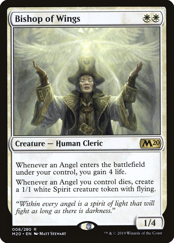 Bishop of Wings [Core Set 2020] Magic: The Gathering