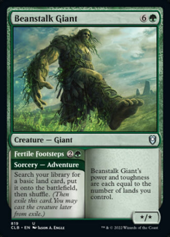 Beanstalk Giant // Fertile Footsteps [Commander Legends: Battle for Baldur's Gate] Magic: The Gathering