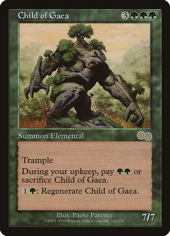 Child of Gaea [Urza's Saga] Magic: The Gathering